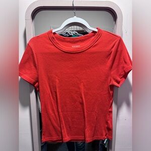 Old Navy Bright Red Short Sleeve Tee